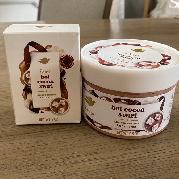 Dove, hot, cocoa swirl, limited, edition, beauty, bar, and body scrub - Picture 1 of 2